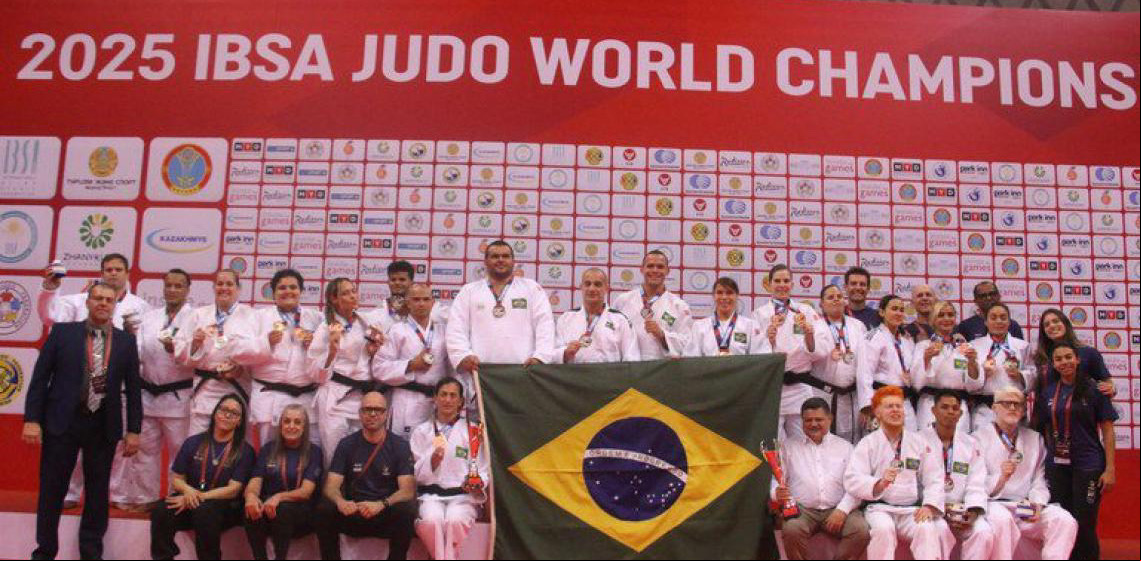 Brasil encerra Mundial de Judô Paralímpico com 13 medalhas e liderança geral